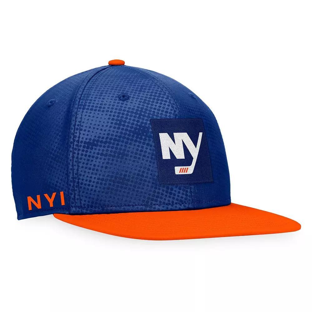 Men's Fanatics Branded Royal/Orange New York Islanders Authentic Pro Alternate Logo Snapback Hat, Isl Blue Product Image