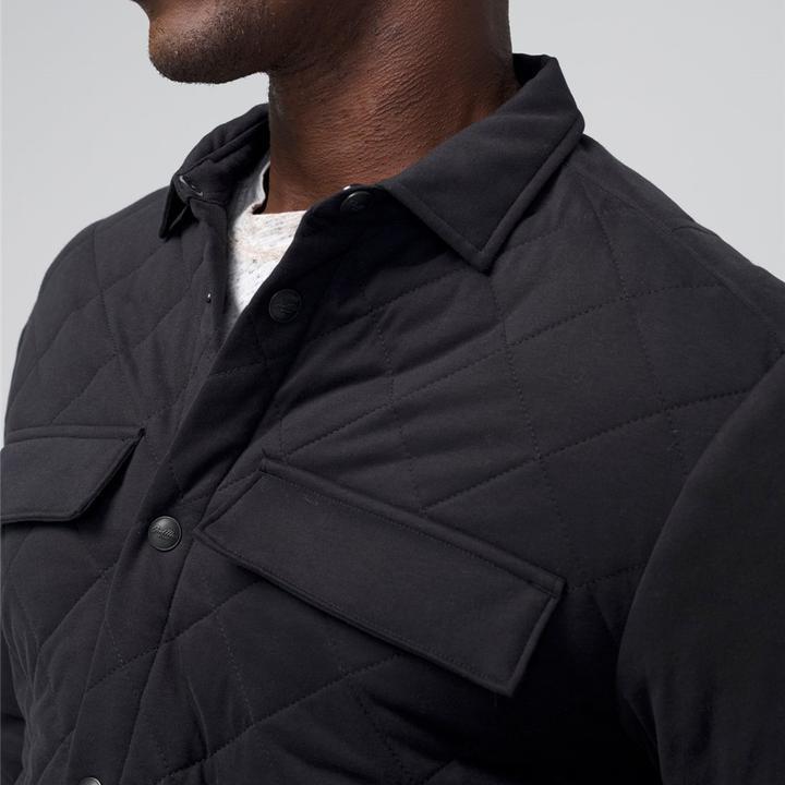 Good Man Brand Quilted Stadium Jacket- Black Product Image