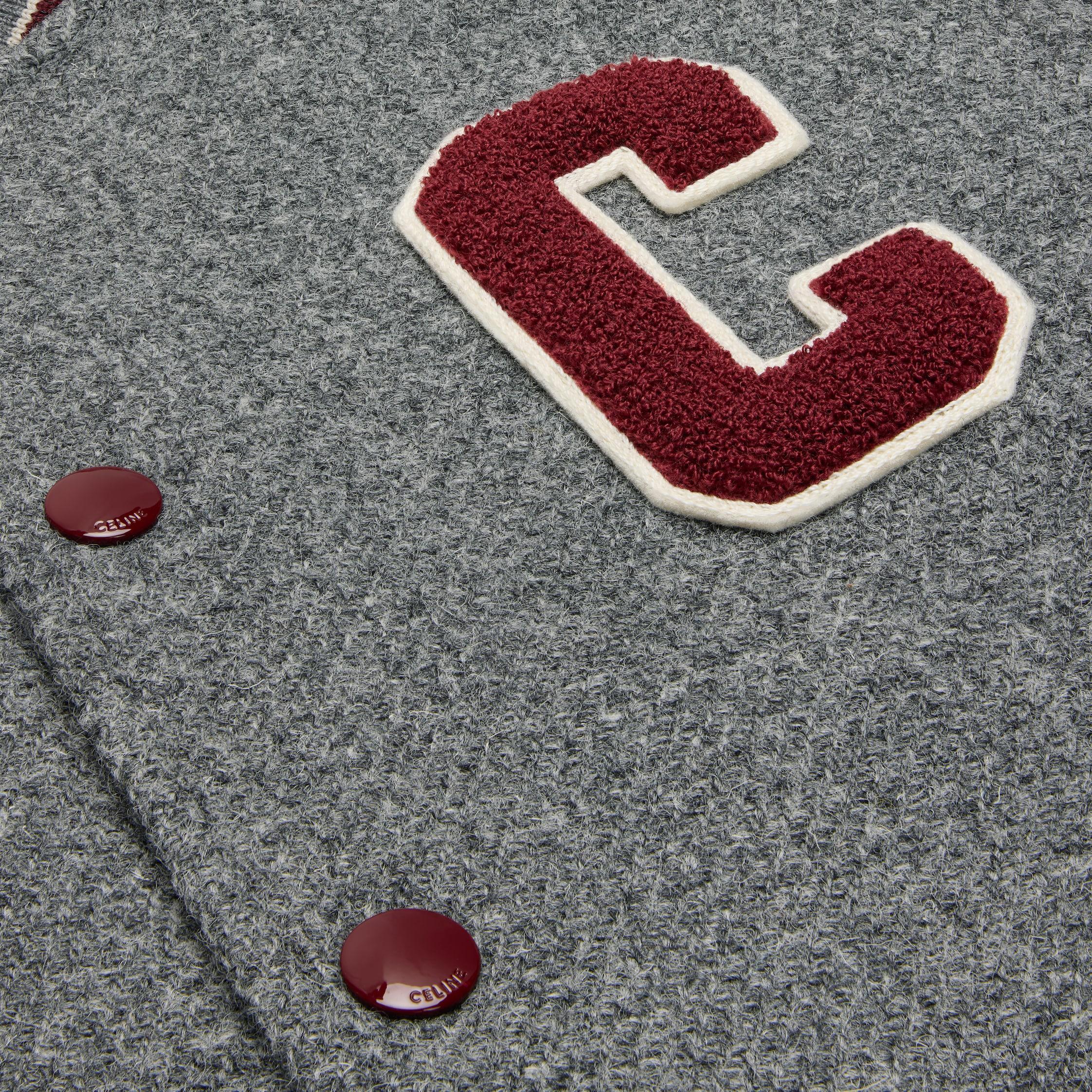 classic teddy jacket in wool tricotine Product Image