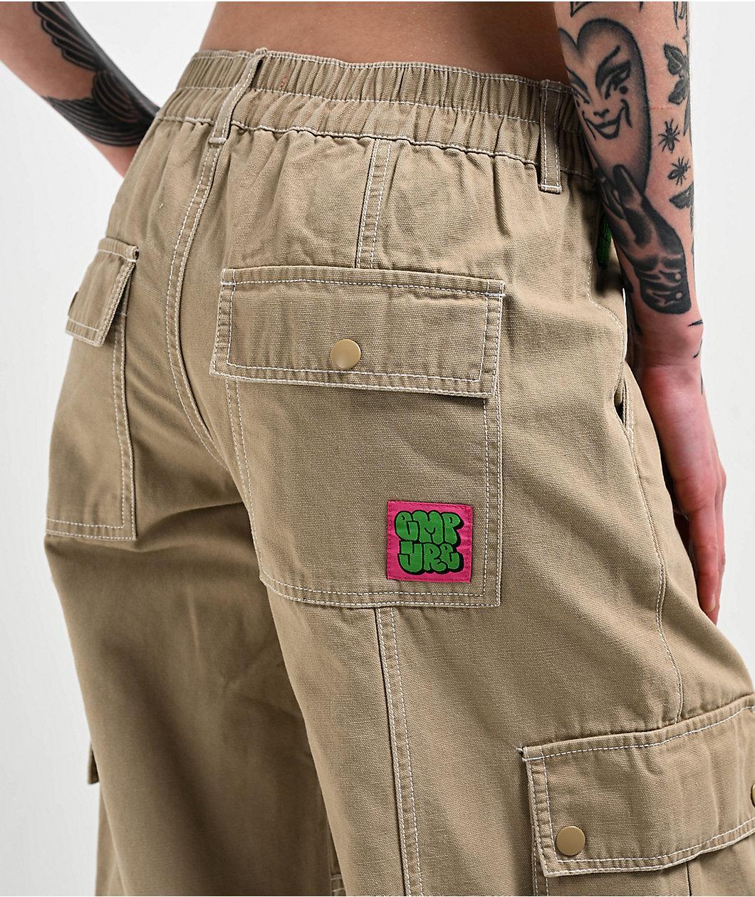 Empyre Alani Low Rise Chinchilla Relaxed Cargo Pants Product Image