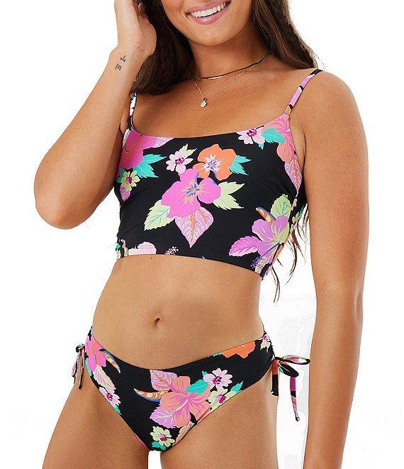 Roxy Wanderlust Floral Side Lace Hipster Swim Bottom Product Image