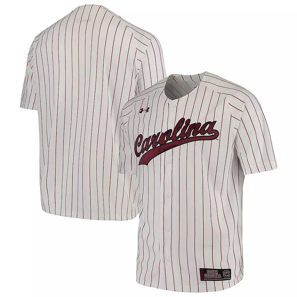 Men's Under Armour White South Carolina Gamecocks Performance Replica Baseball Jersey, Size: 2XL Product Image