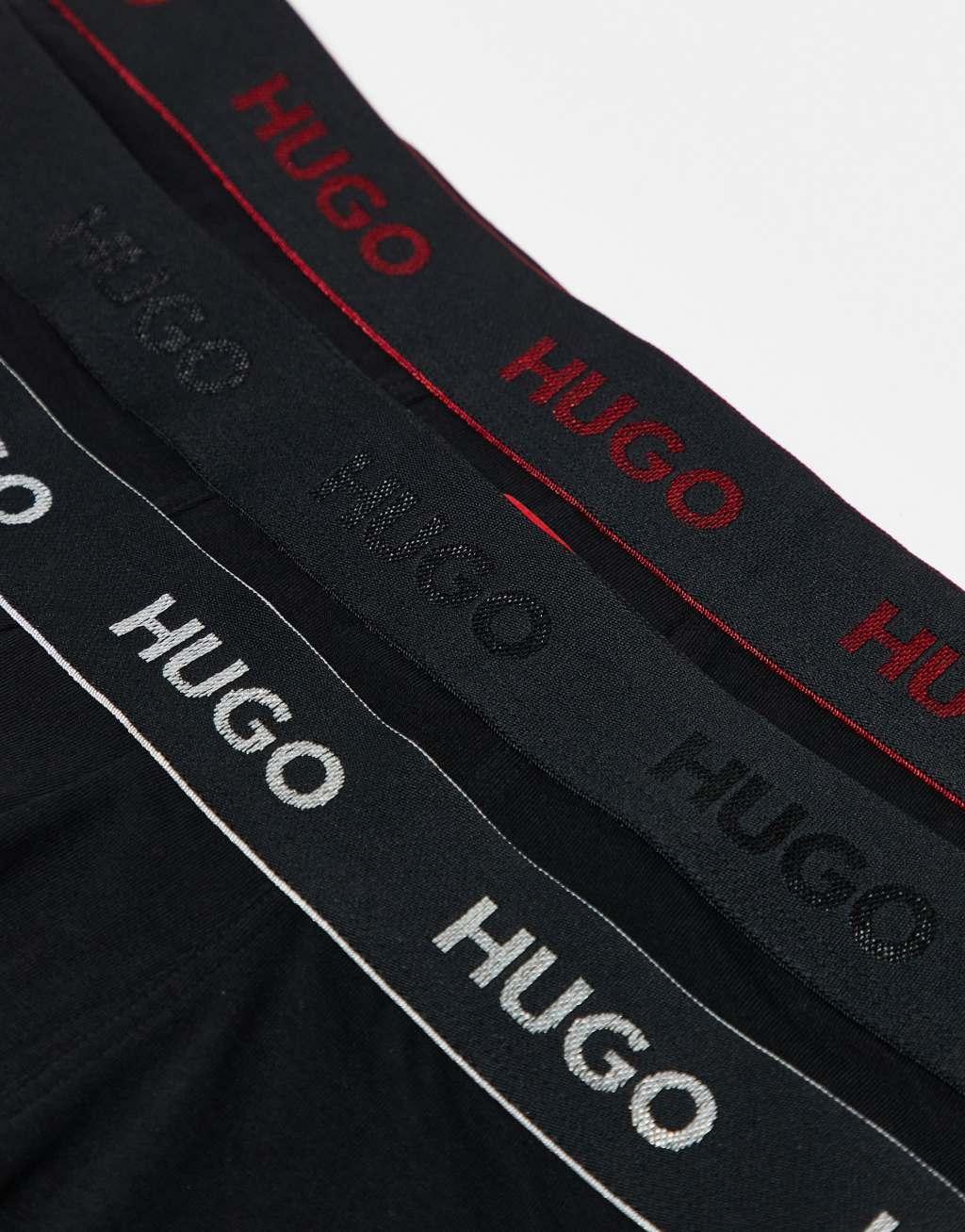 HUGO Bodywear 3-pack boxer briefs in black Product Image