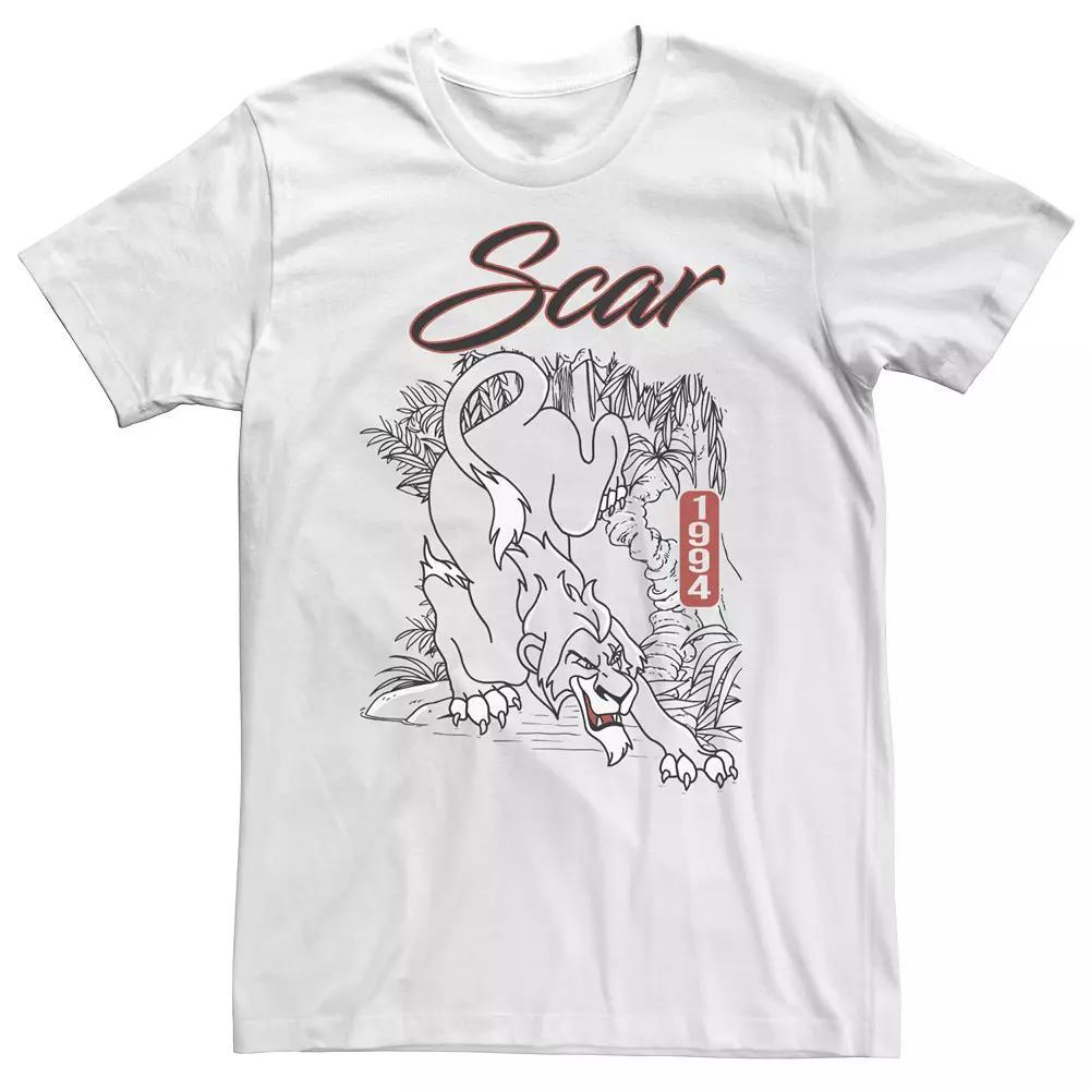 Big & Tall Disney The Lion King Scar Portrait Outline Tee, Men's,  Product Image