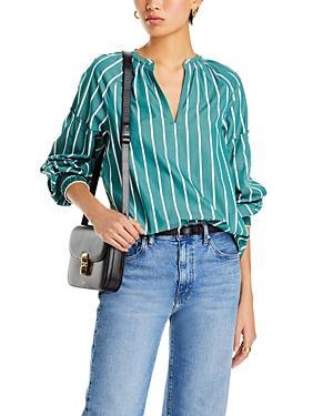 Womens Malorie Striped Cotton Top Product Image