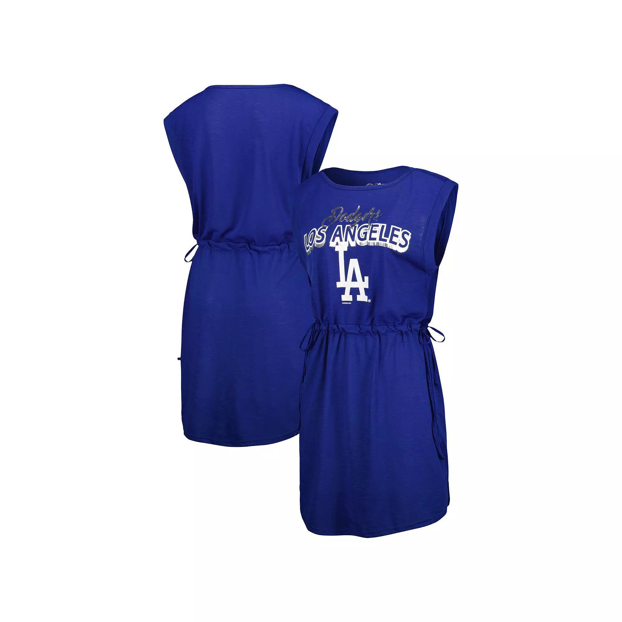 Women's G-III 4Her by Carl Banks Royal Los Angeles Dodgers G.O.A.T Swimsuit Cover-Up Dress, Size: Medium, Blue Product Image