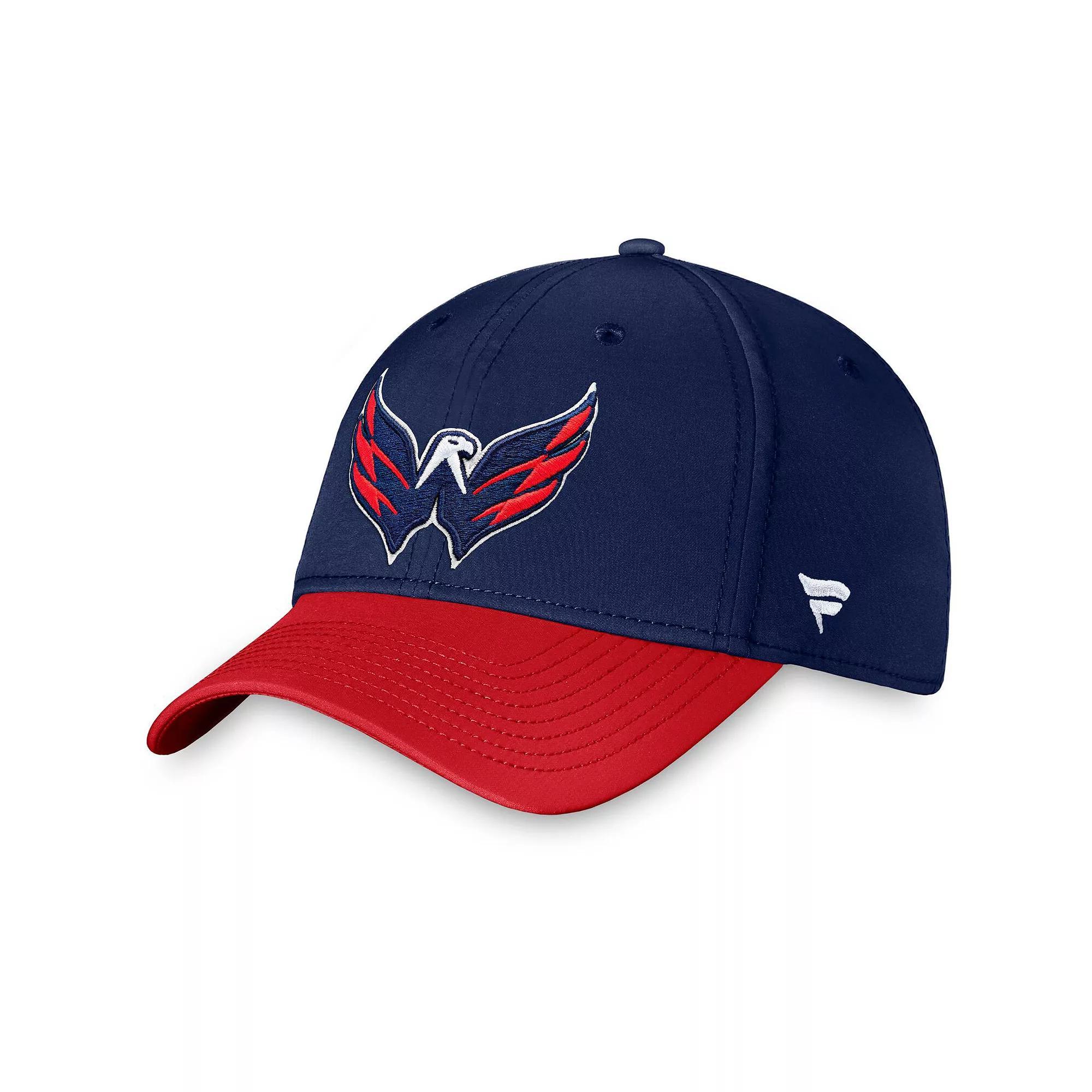 Men's Fanatics Branded Navy Washington Capitals Core Primary Logo Flex Hat, Size: Small/Medium, Blue Product Image