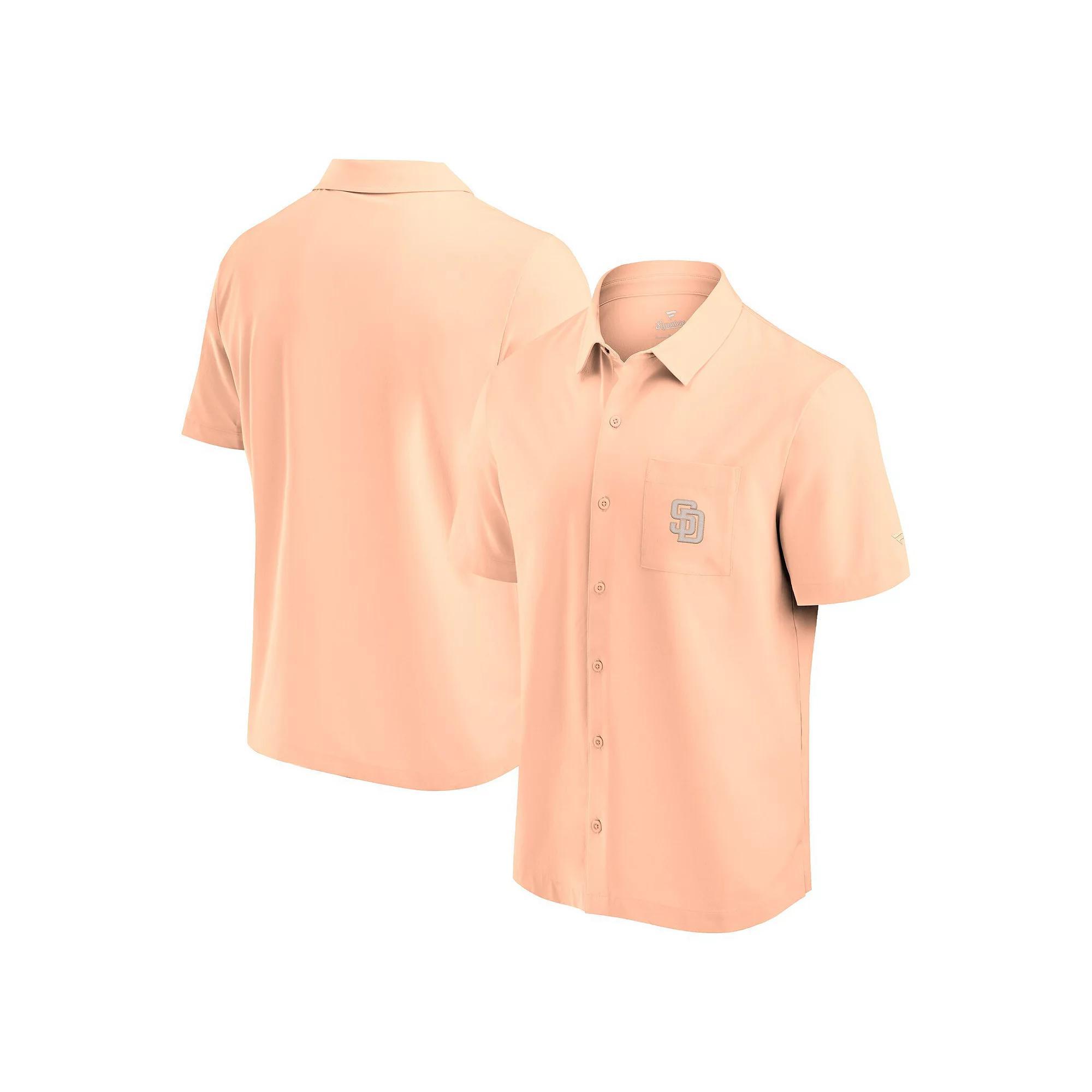 Men's Fanatics Signature Light Pink Houston Astros Front Office Button-Up Shirt, Size: Small Product Image