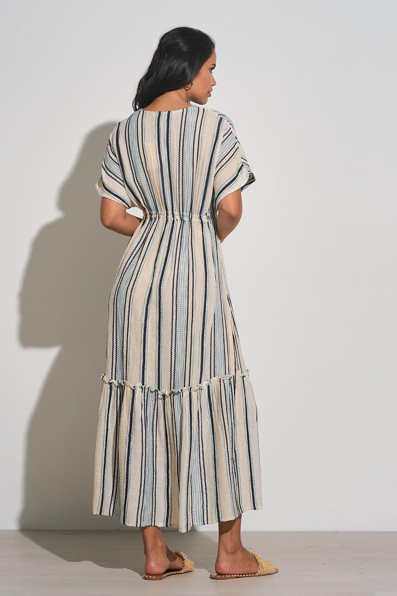 Stripe Ruffle Maxi Product Image