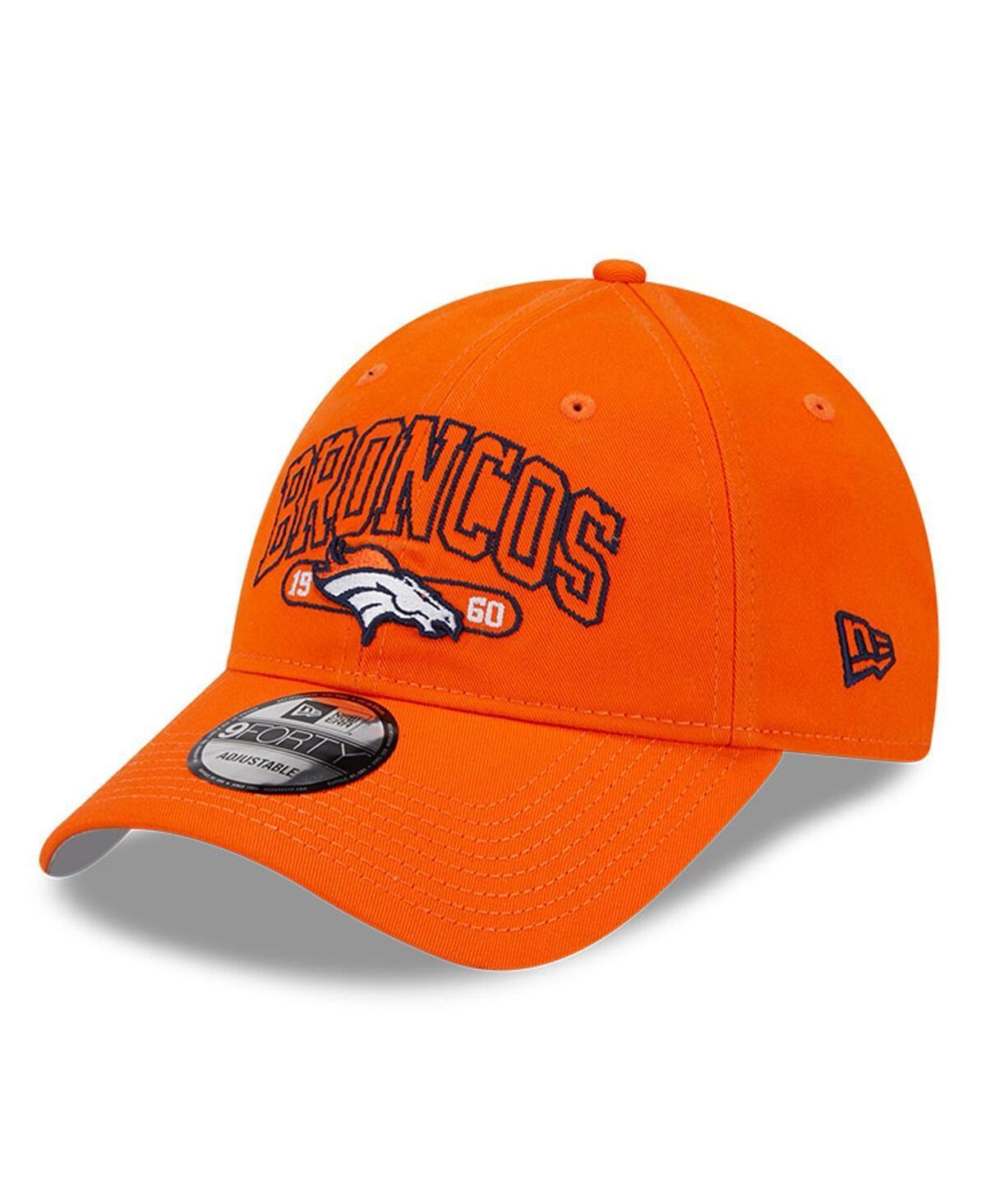 Mens New Era Denver Broncos Outline 9FORTY Snapback Hat Product Image