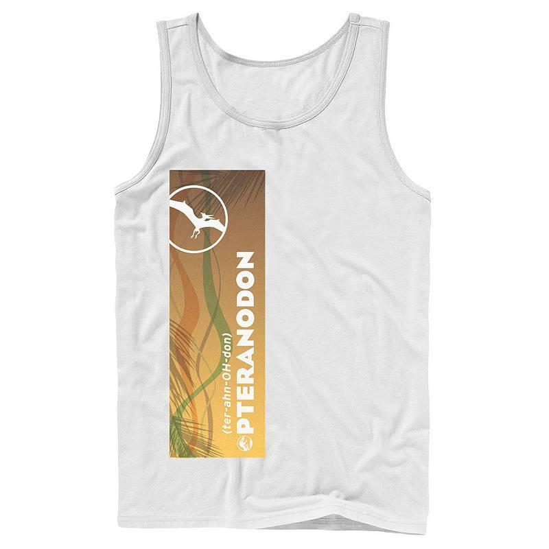 Mens Jurassic World Pteranodon Right Panel Tank Top Product Image