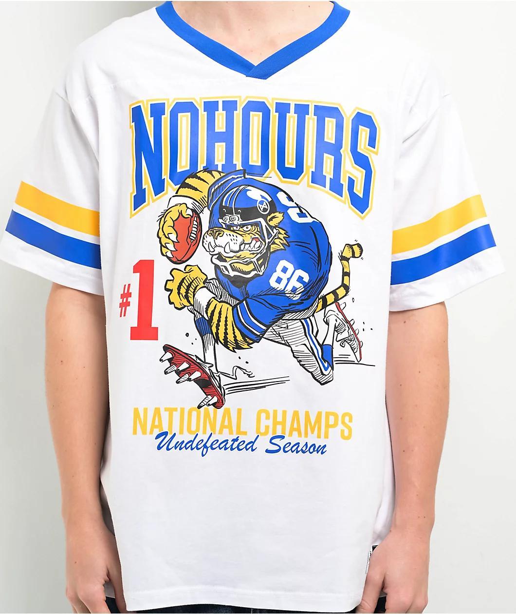 NoHours Champs White Football Jersey Product Image