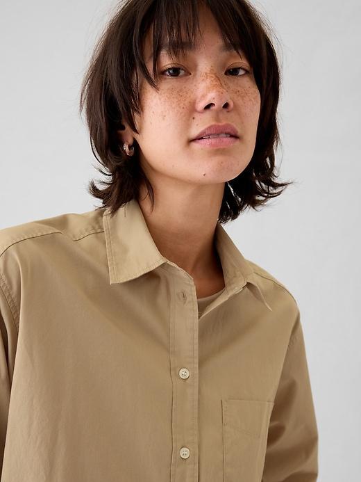 Organic Cotton Poplin Big Shirt Product Image