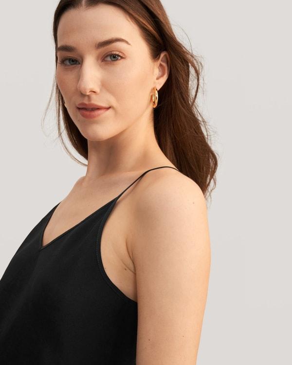 Gentle V Neck Silk Camisole Product Image