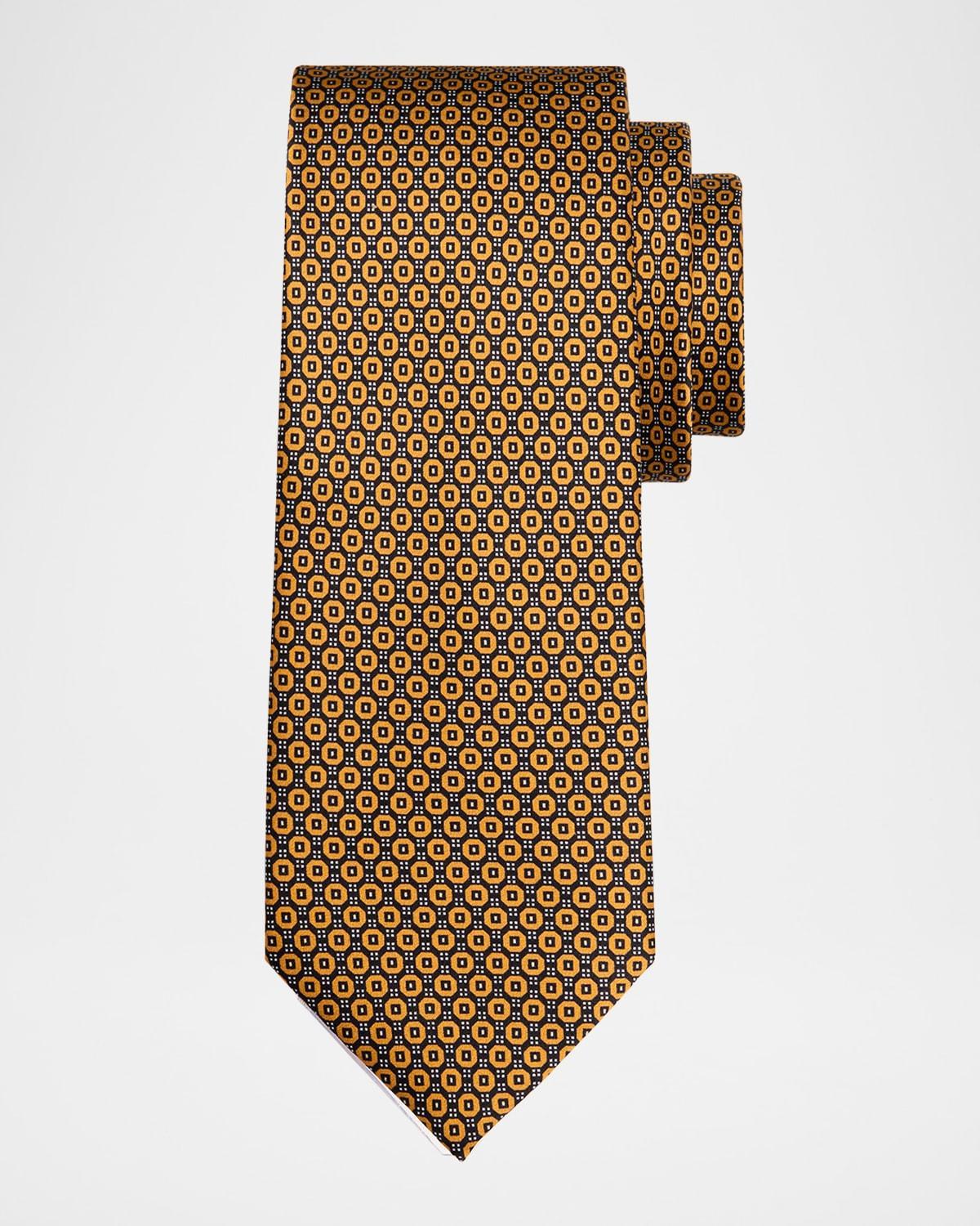 Men's Geometric Silk Tie Product Image