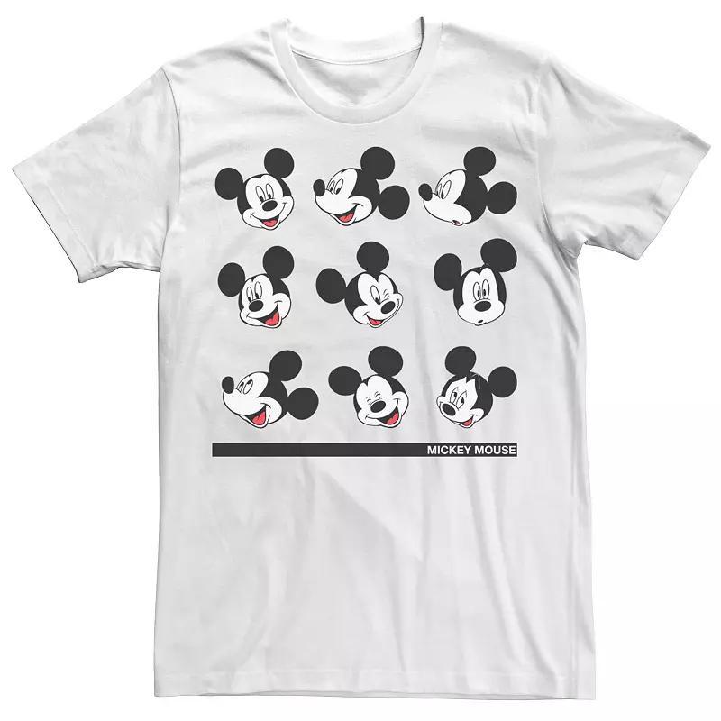 Disney's Mickey Mouse Men's Different Face Of Mickey Tee, Size: Large, White Product Image