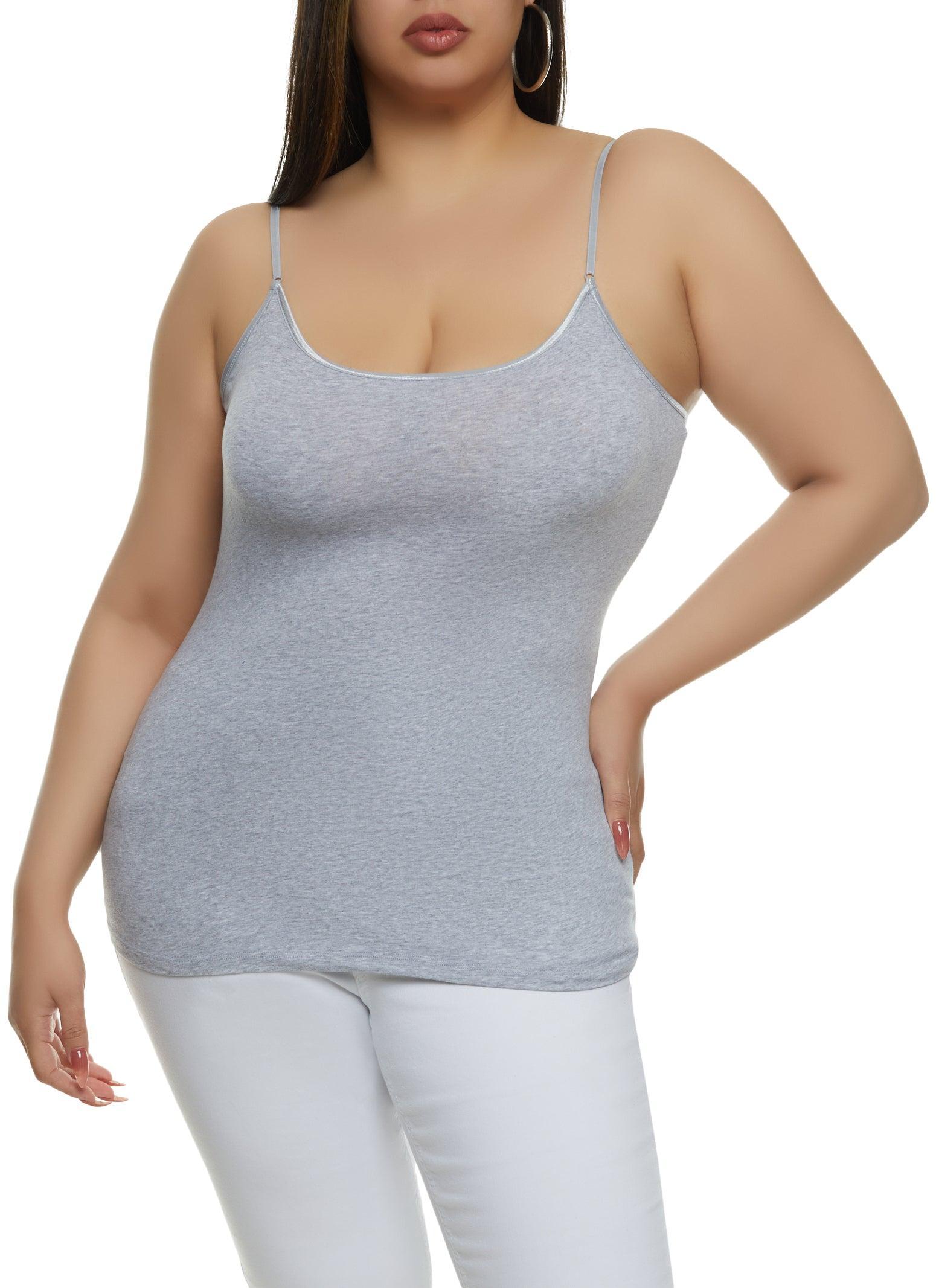 Womens Plus Size Basic Scoop Neck Cami Product Image