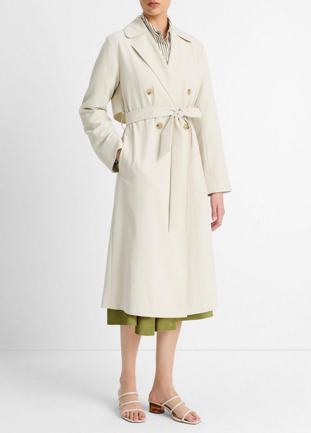 Drapey Trench Coat Product Image