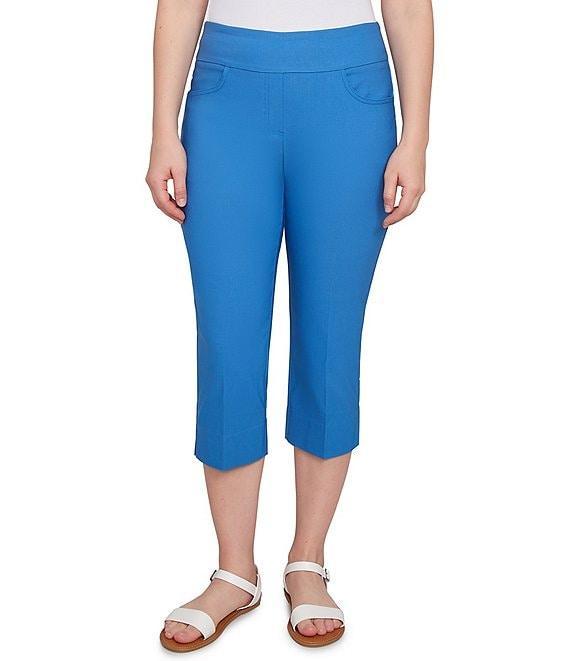 Ruby Rd. Stretch Straight Leg Pull-On Capri Pants Product Image