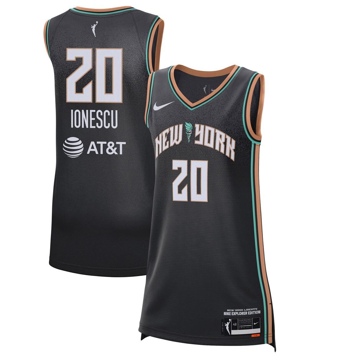 Sabrina Ionescu Liberty Explorer Edition Nike Womens Dri-FIT WNBA Victory Jersey Product Image