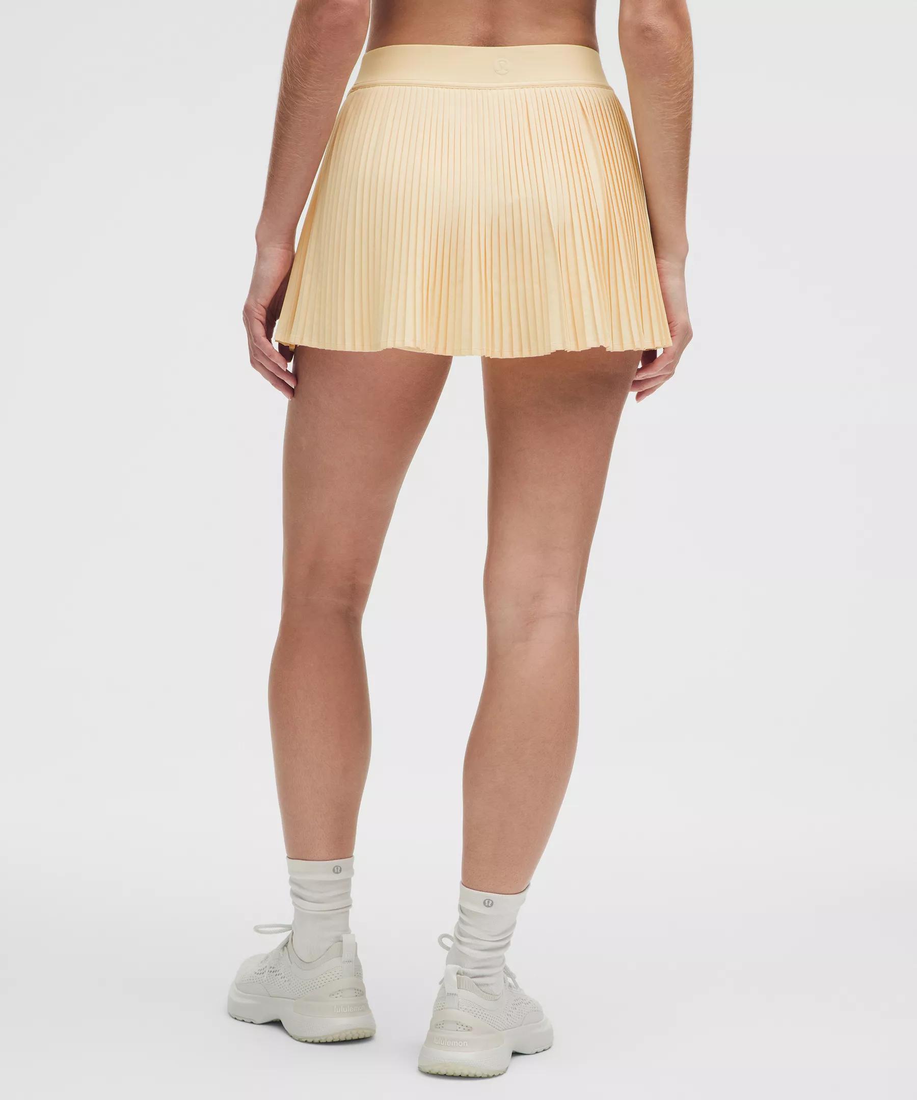 Varsity High-Rise Pleated Tennis Skirt Product Image