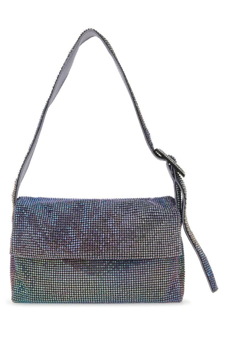 BENEDETTA BRUZZICHES Metallic Mesh Clutch Bag In Multicolor Product Image