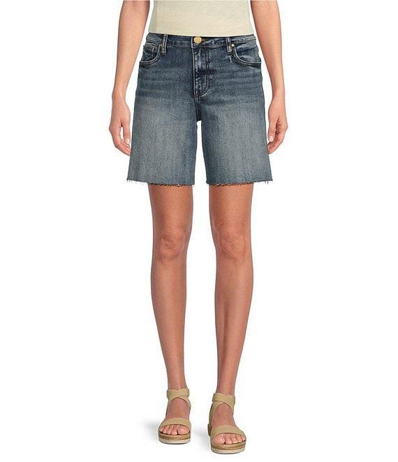 KUT from the Kloth Hailey Stretch Denim High Rise Bermuda Shorts Product Image