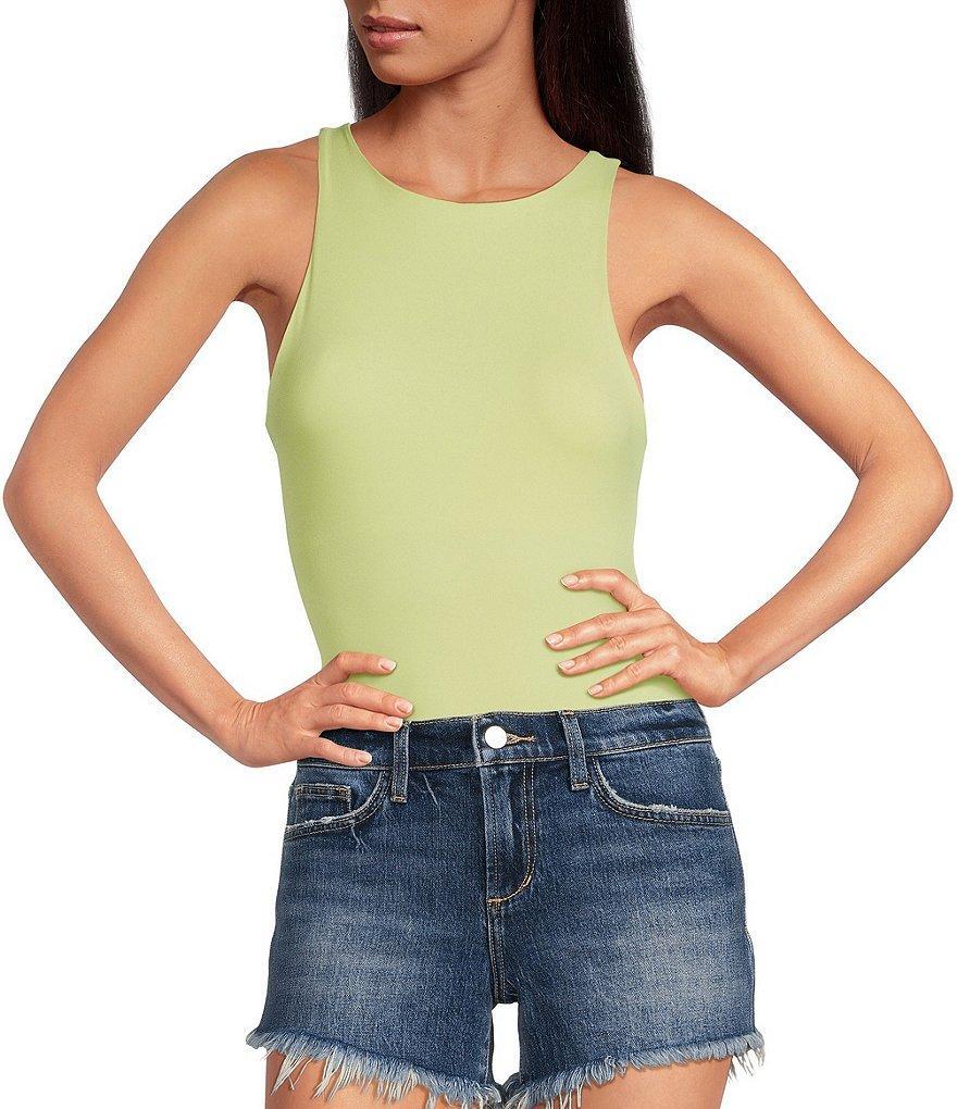 Steve Madden Nico Knit Crew Neck Sleeveless Bodysuit Product Image