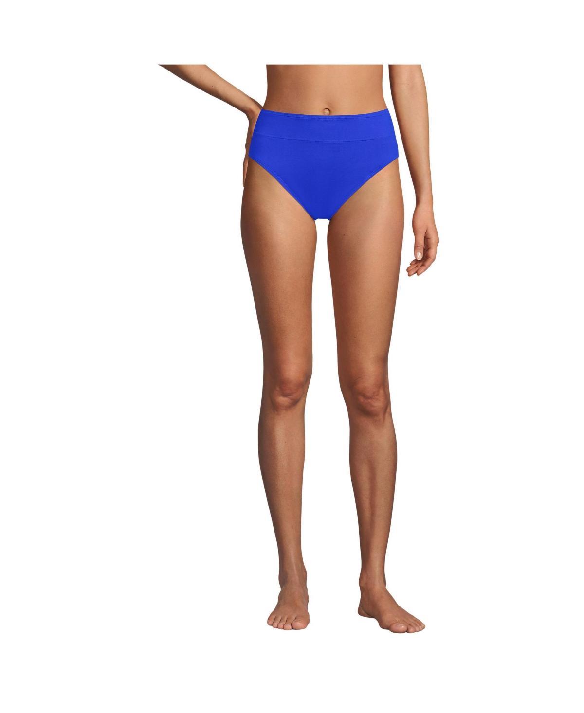 Womens Lands End High-Waisted Bikini Bottoms Product Image