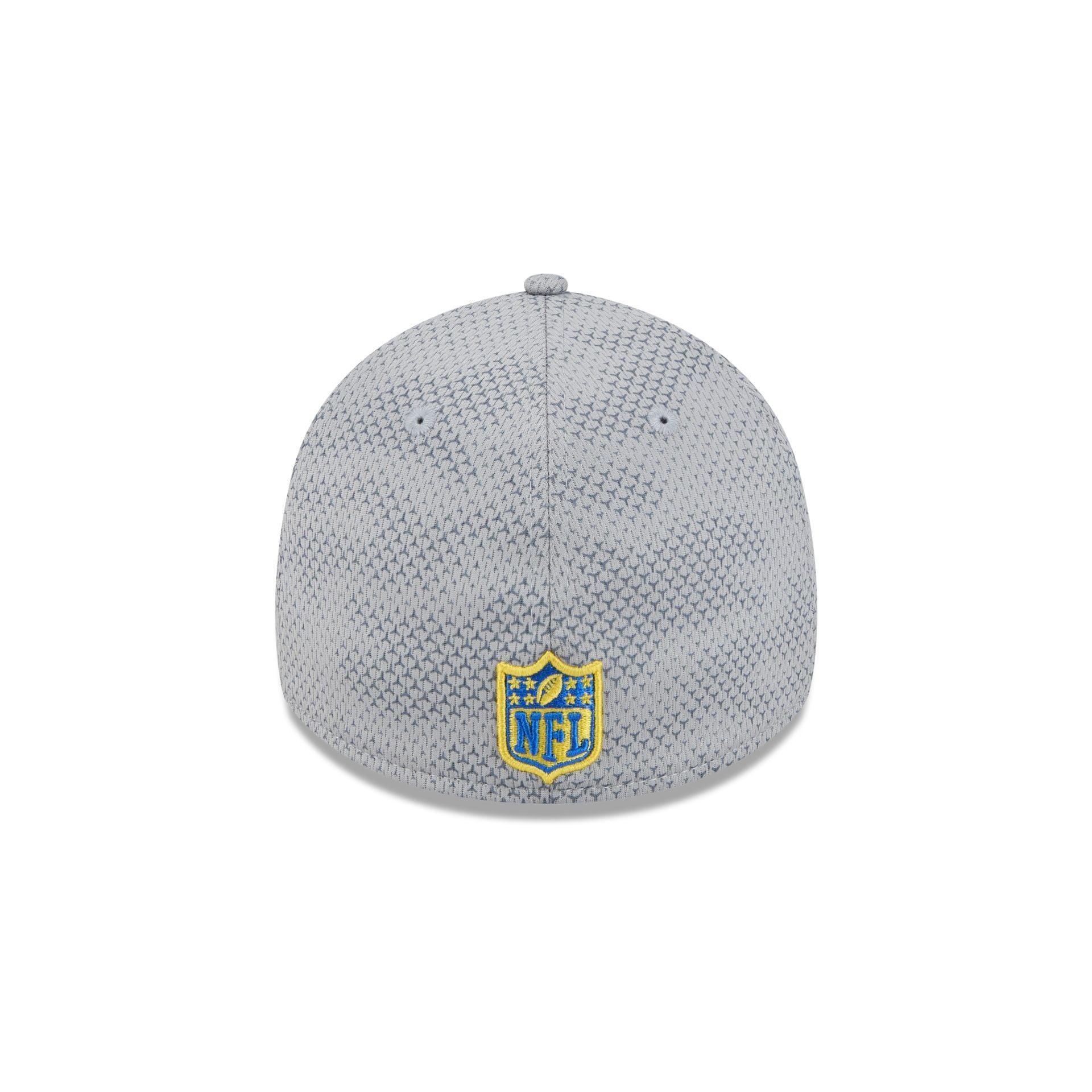 Los Angeles Rams 2024 Sideline Gray 39THIRTY Stretch Fit Hat Male Product Image