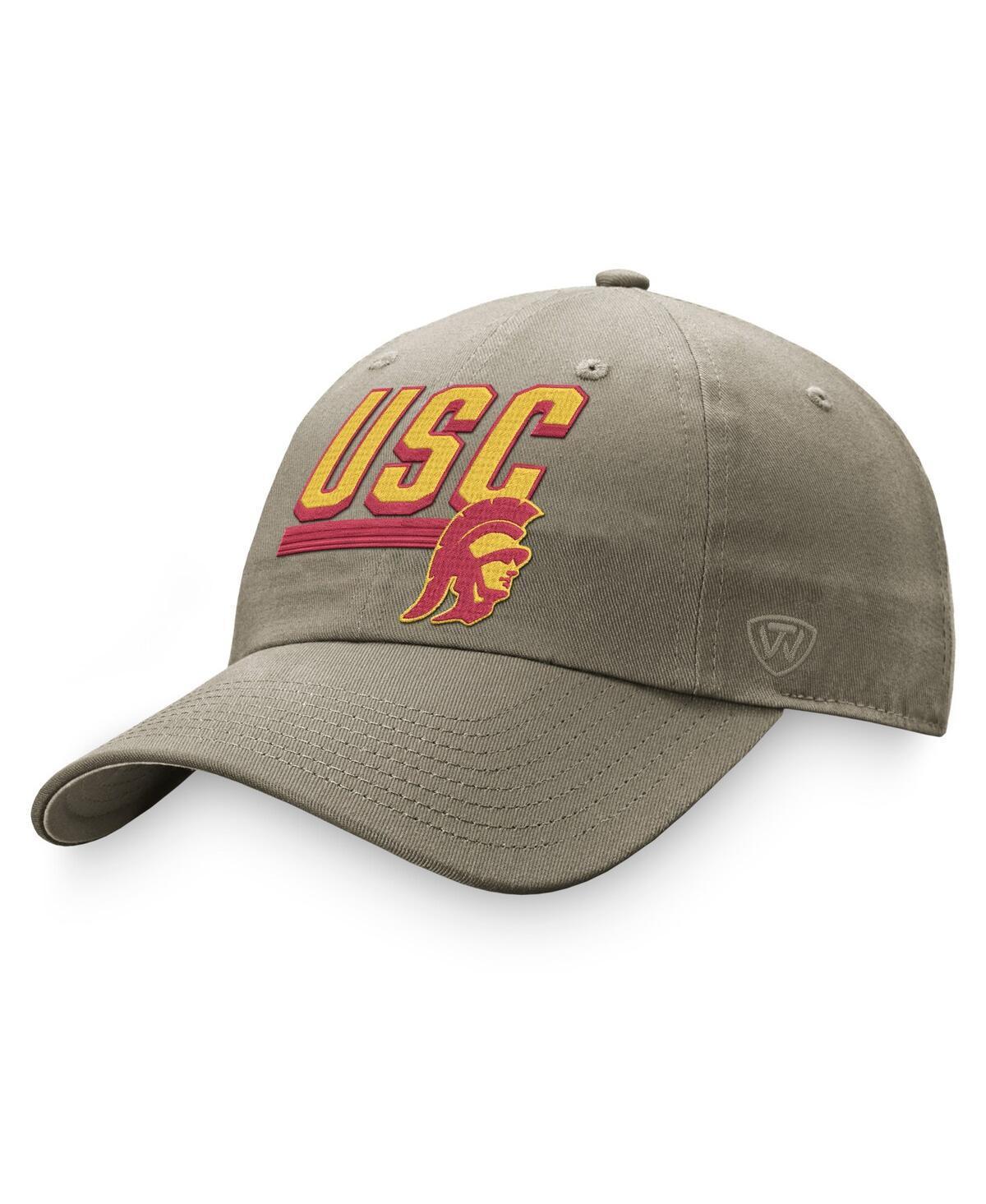 Mens Top of the World Khaki USC Trojans Slice Adjustable Hat Product Image