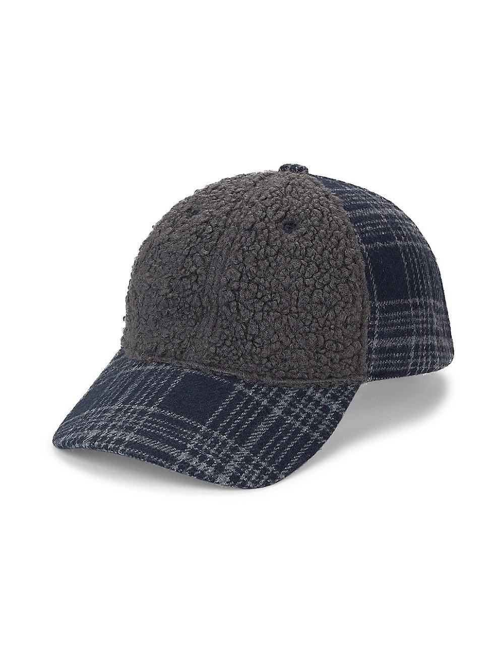 COLLECTION Sherpa Plaid Baseball Hat Product Image