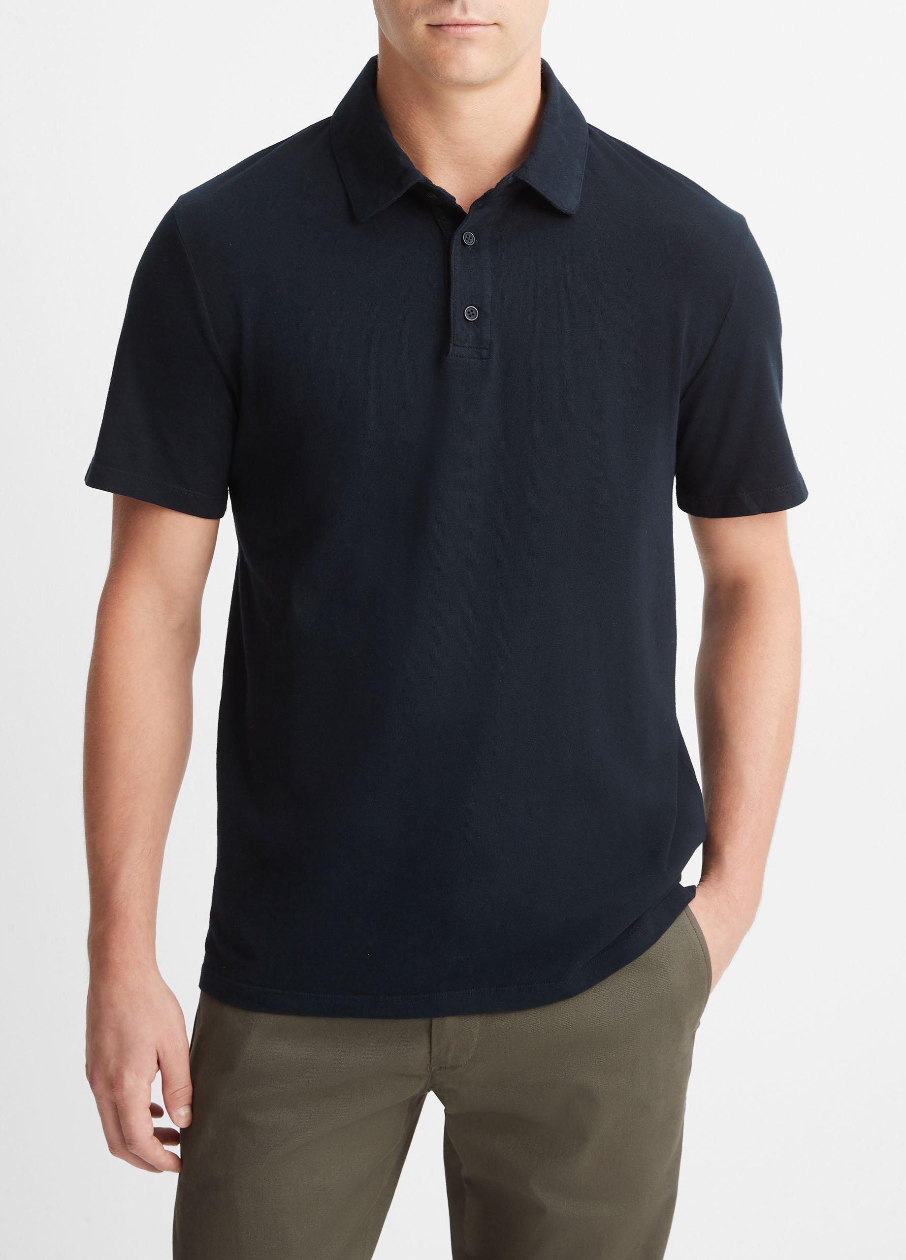 Garment Dye Cotton Polo Shirt Product Image