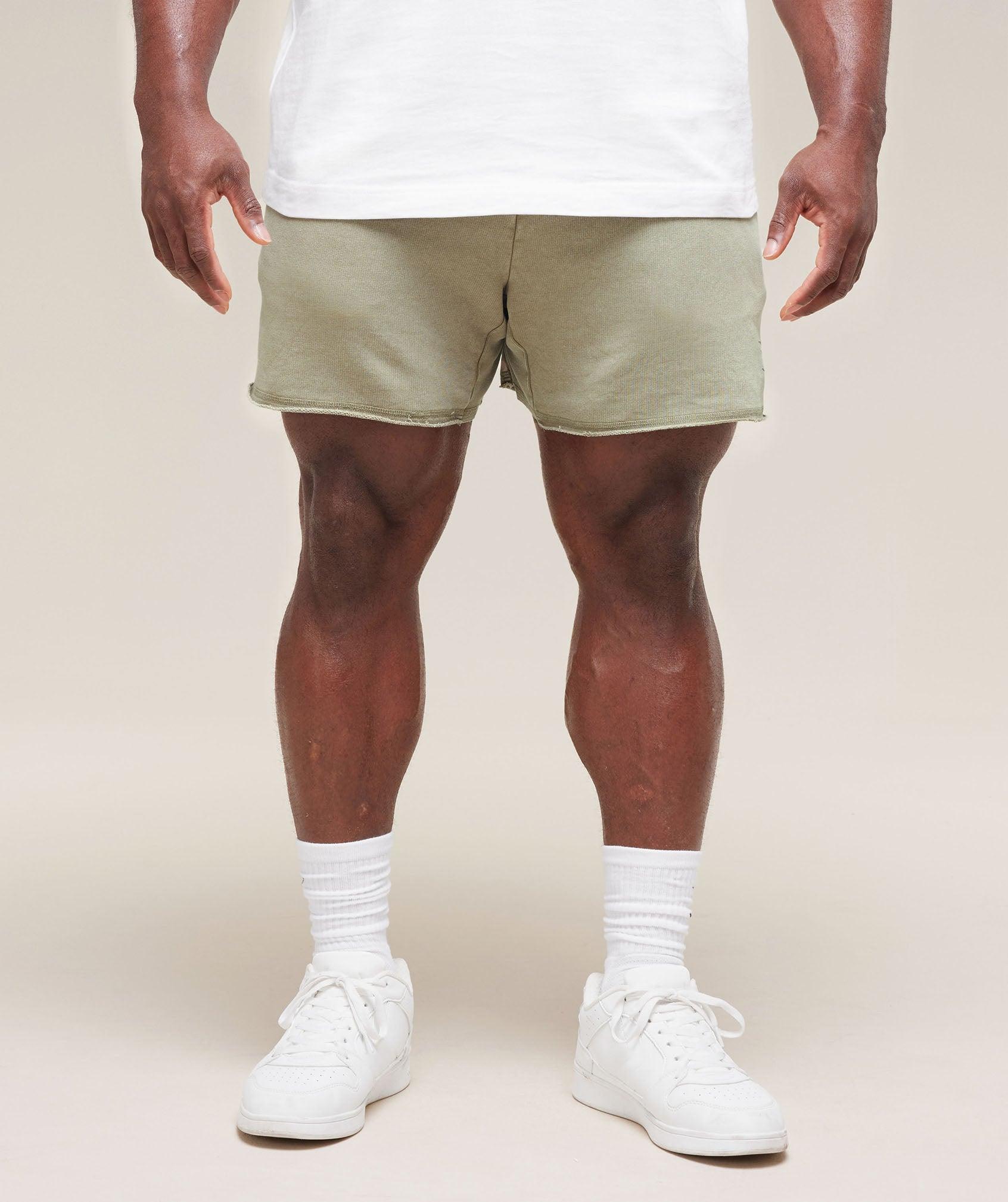 Gymshark Heritage 5" Shorts - Stone Grey Male Product Image