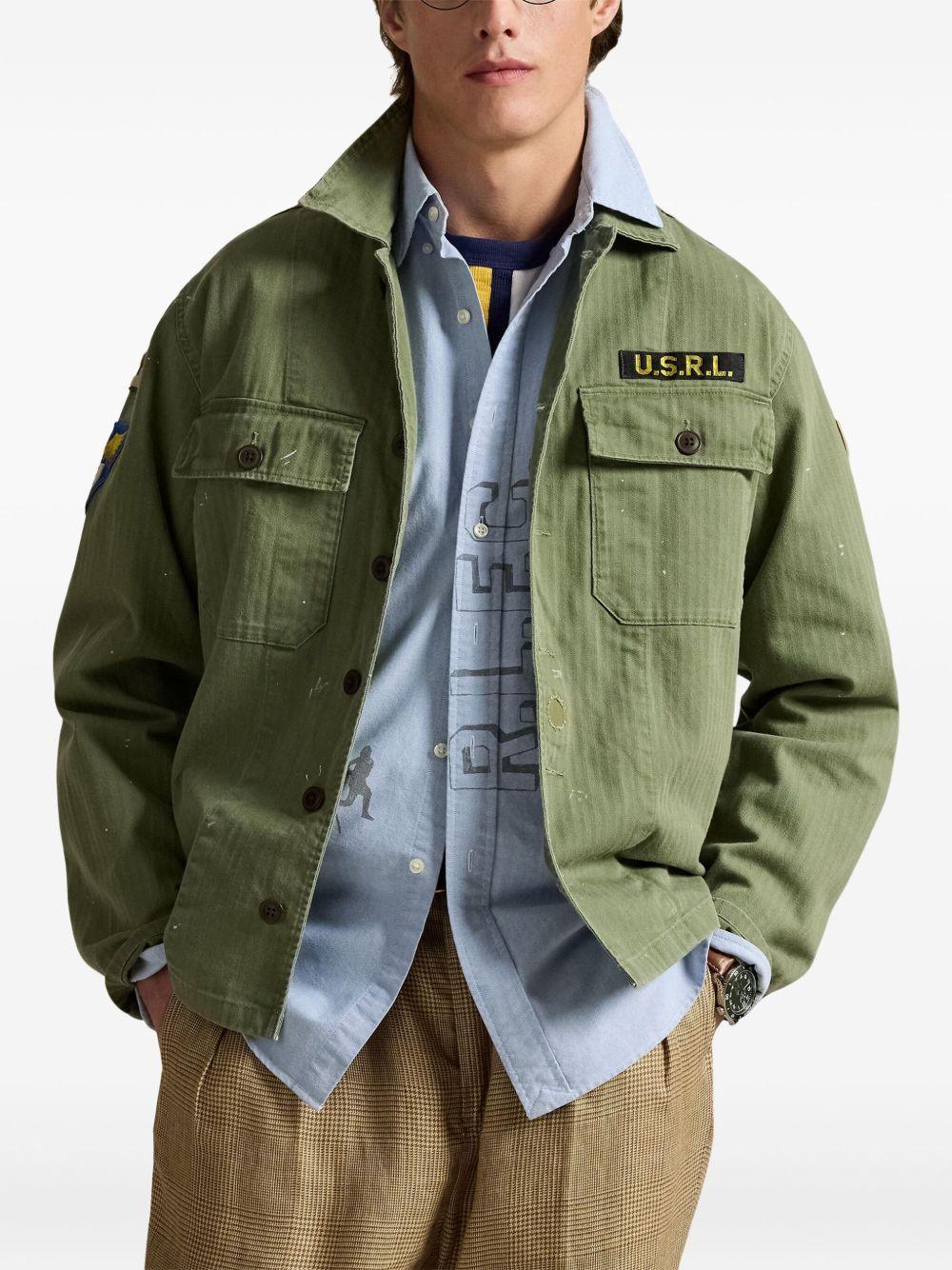 patch-detailing shirt jacket Product Image