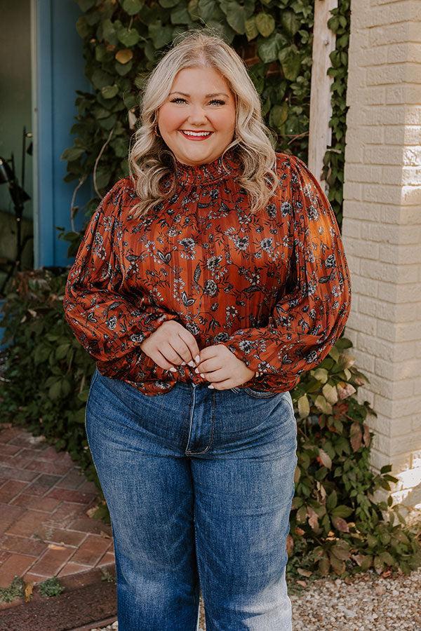 Fan Of Floral Shift Top Curves Product Image