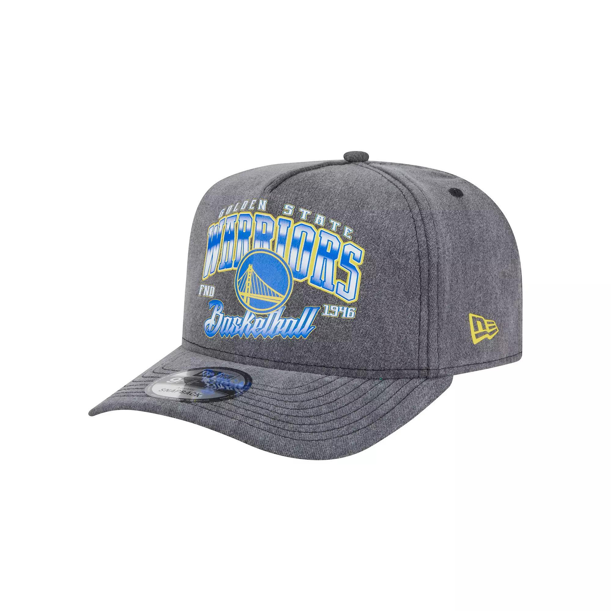 Men's New Era  Charcoal Buffalo Sabres Throwback Washed A-Frame Pre-Curved 9FIFTY Snapback Hat Product Image