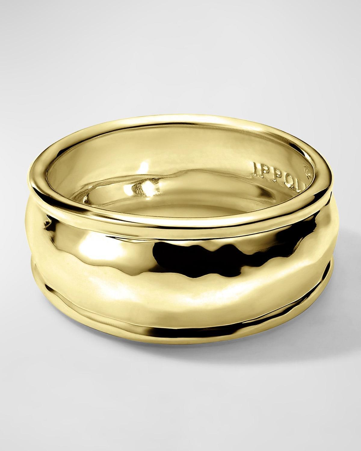 Womens Goddess 18K Yellow Gold Thin Ring Product Image