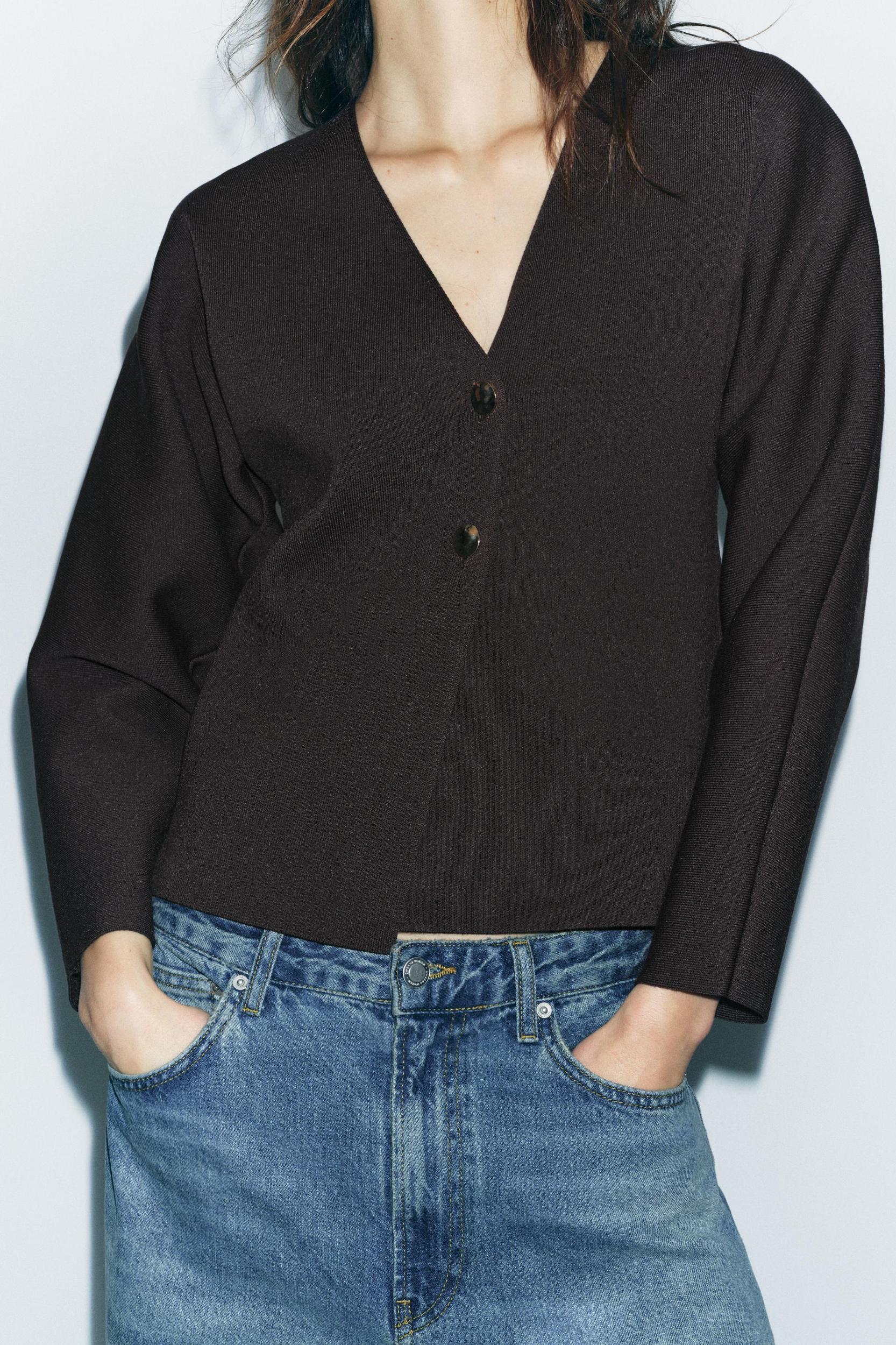 KNIT WRAP TOP Product Image