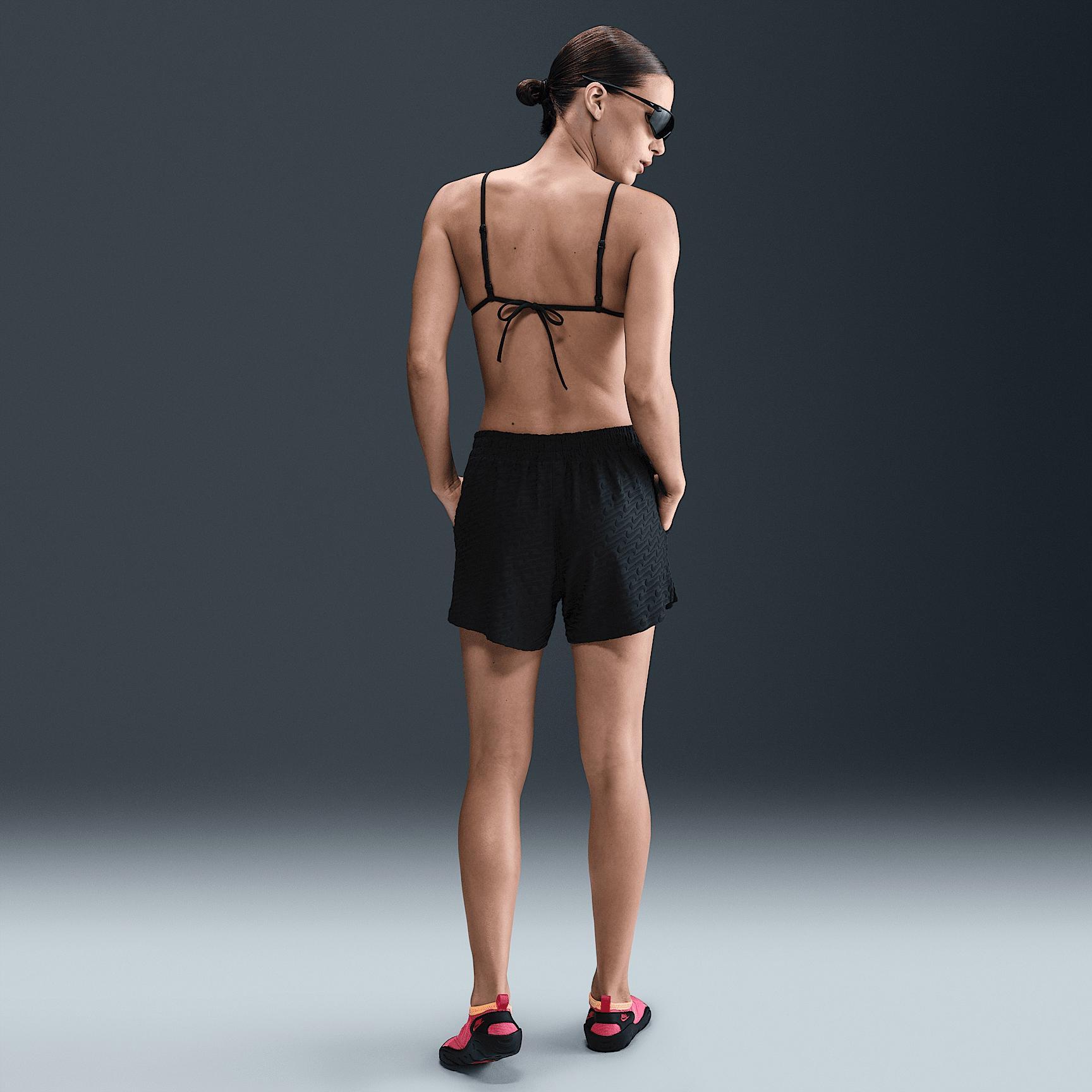 Nike Womens Swim Swoosh Link Terry Cover-Up Shorts | NESSF257-001 Product Image