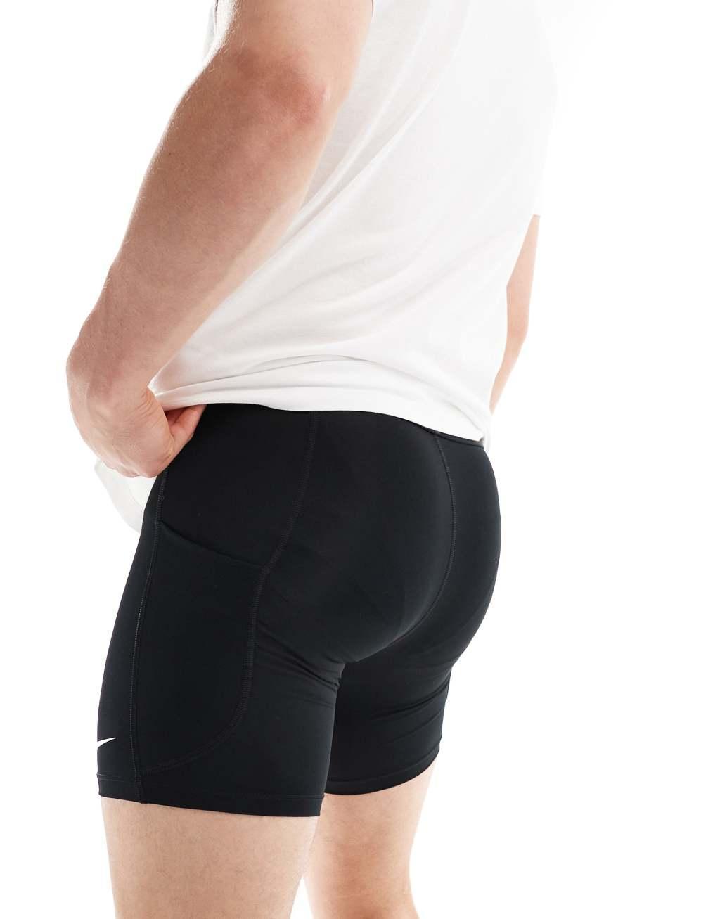 Nike Training Pro tight shorts in black Product Image