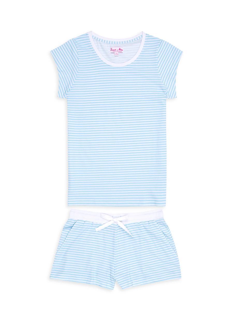 Womens Jersey Short Sleeve Pajama Set Product Image