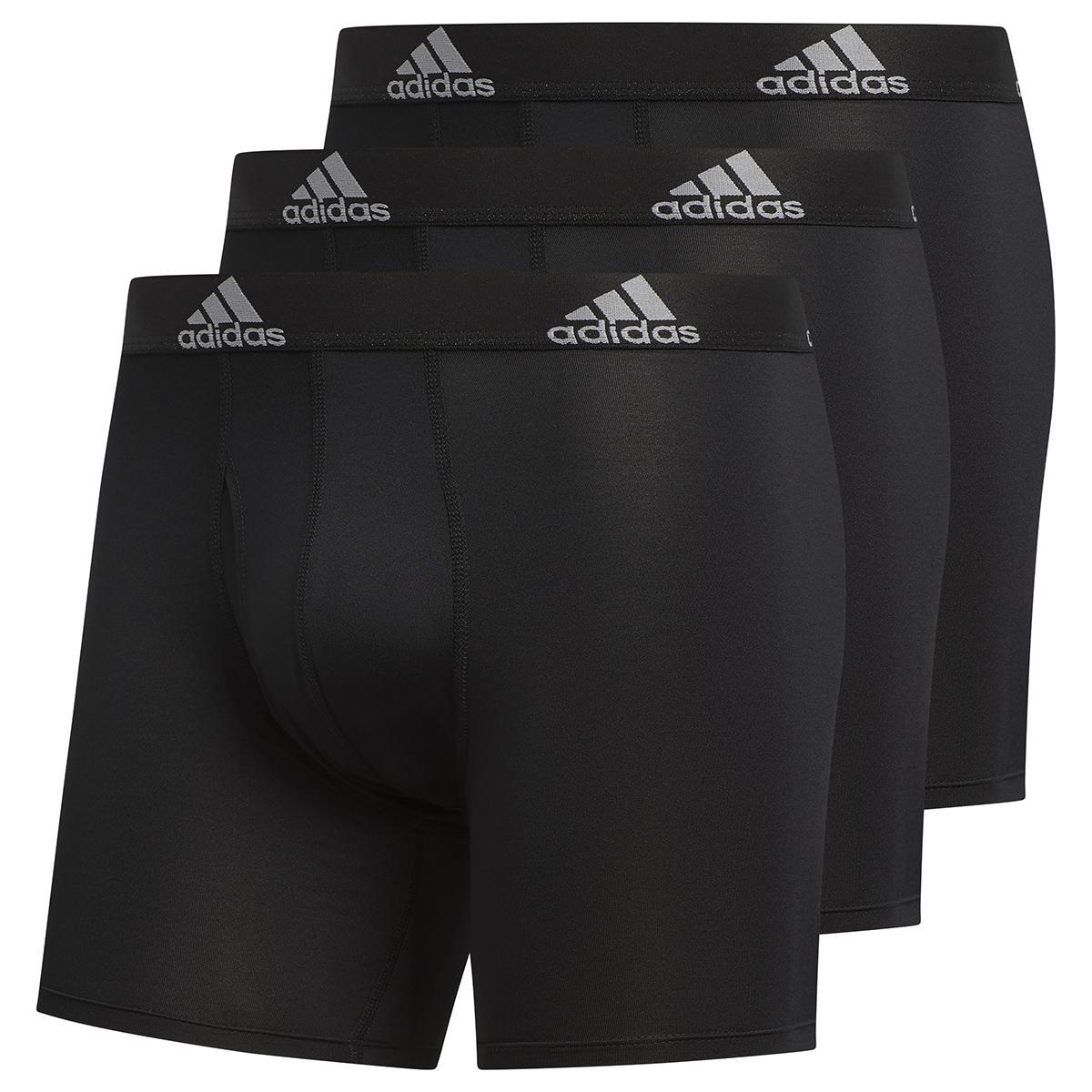 adidas Performance Boxer Brief 3-Pack Black) Men's Underwear Product Image