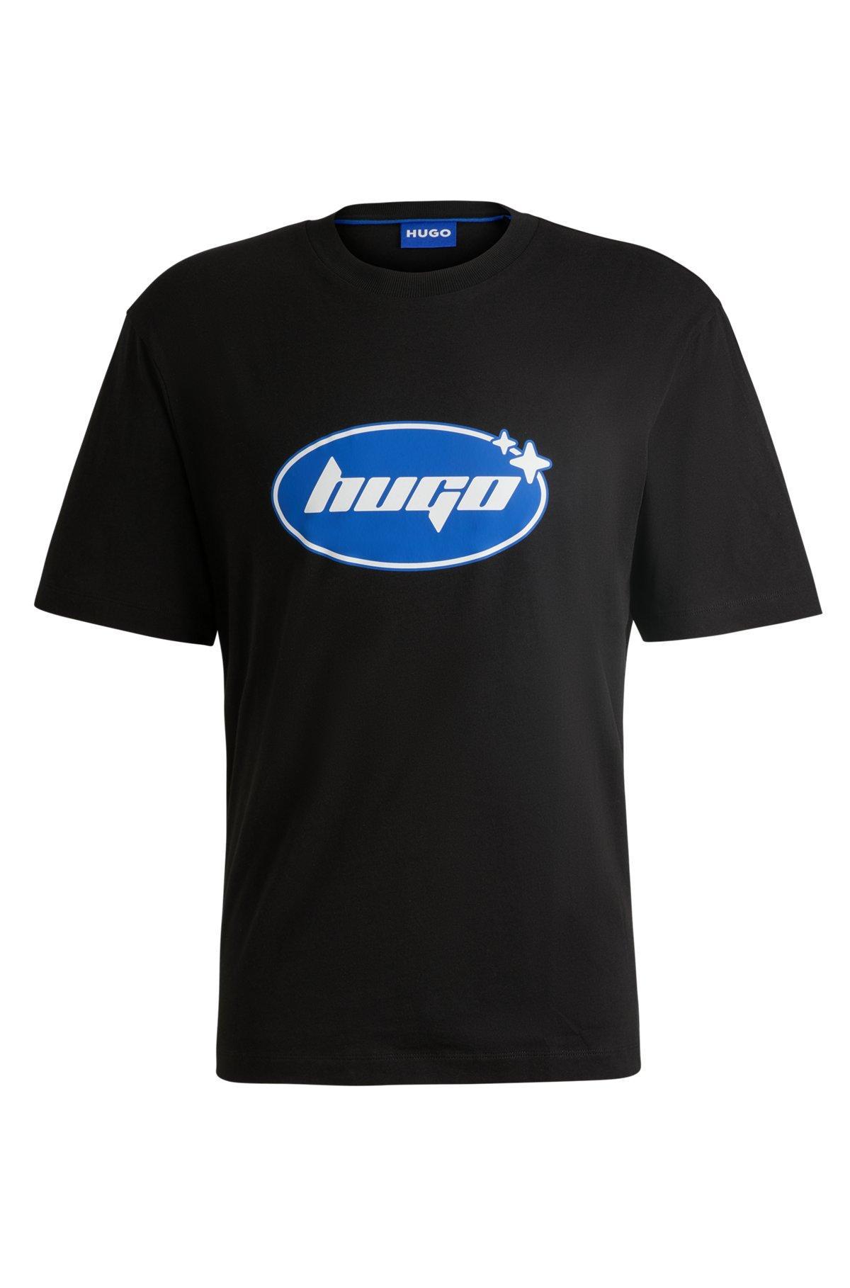 Regular-fit T-shirt in cotton jersey with seasonal logo Product Image