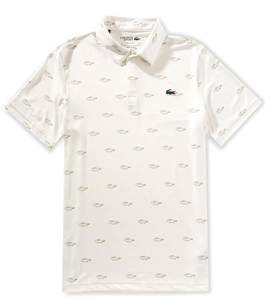 Lacoste Performance Stretch Golf Ball Printed Short Sleeve Polo Shirt Product Image