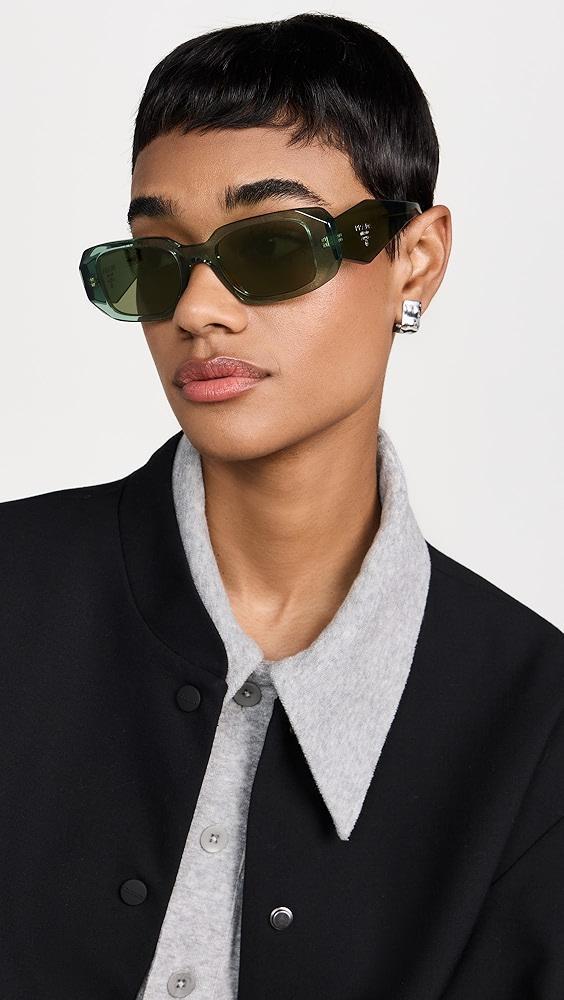 Prada PR 17WS Rectangular Sunglasses | Shopbop Product Image