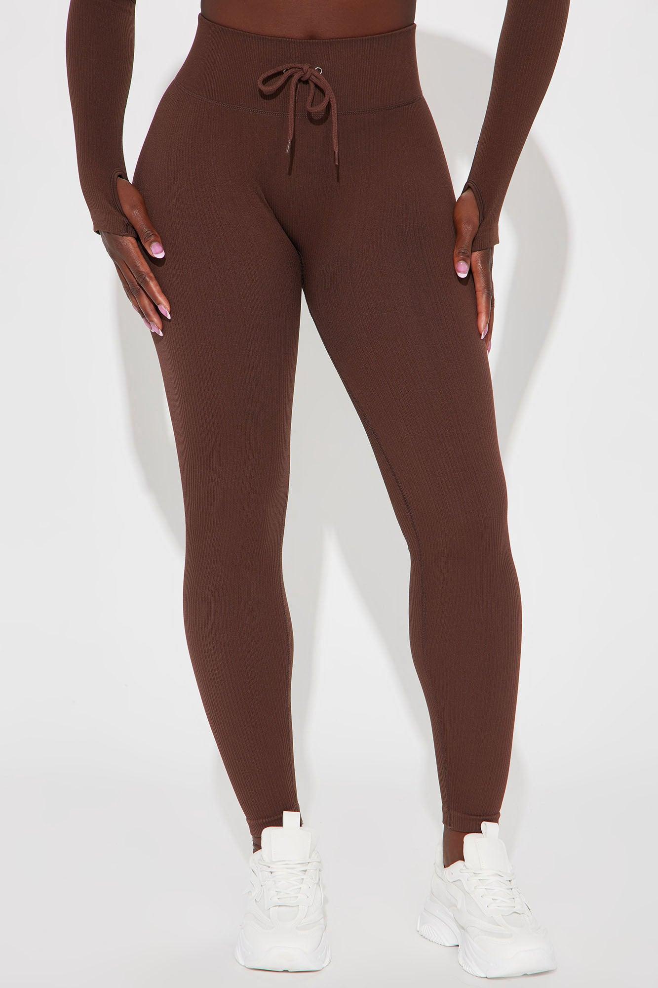 Mountain Trails Effortless Seamless Active Legging - Chocolate Product Image