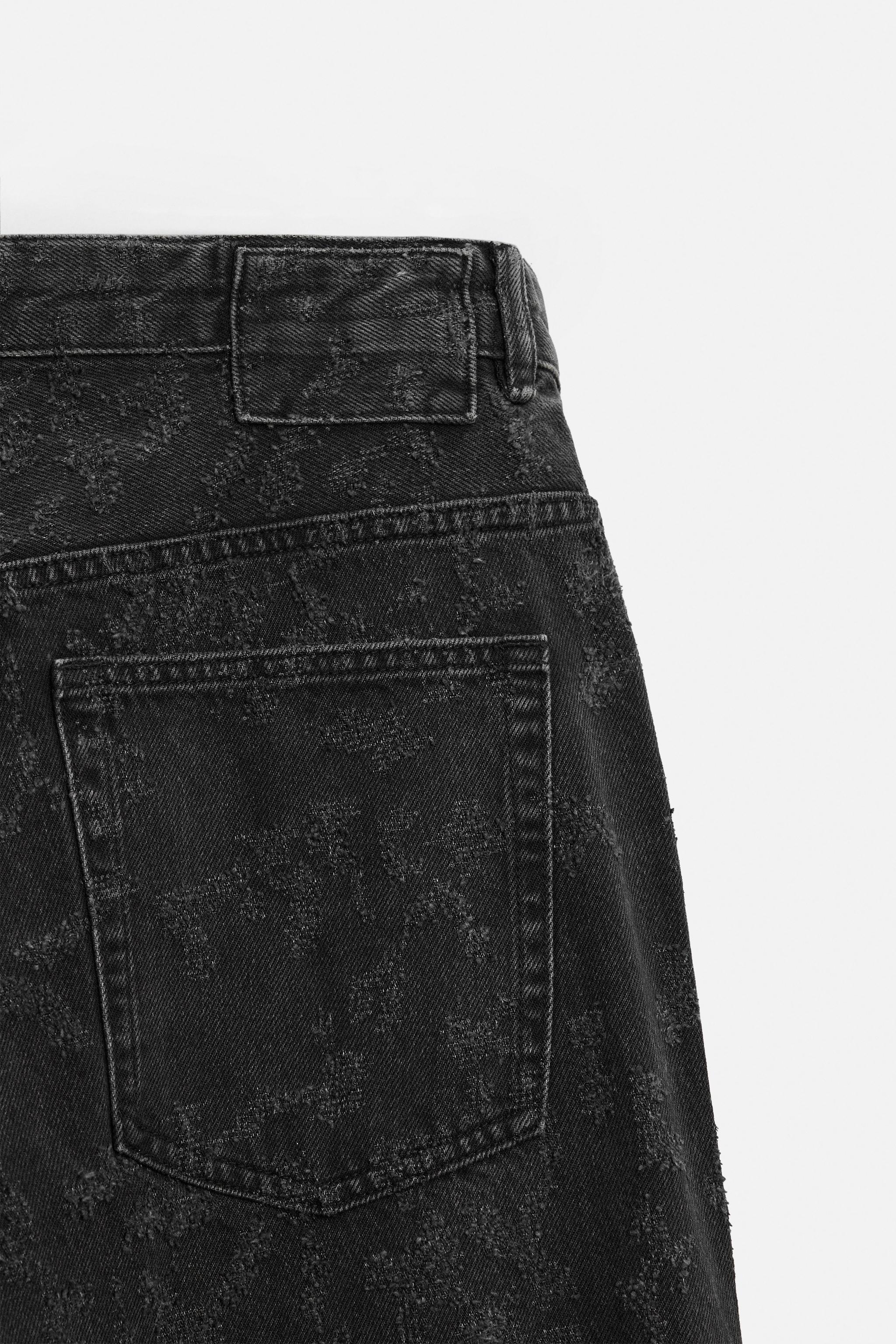 BAGGY FIT SCRATCH EFFECT JEANS Product Image