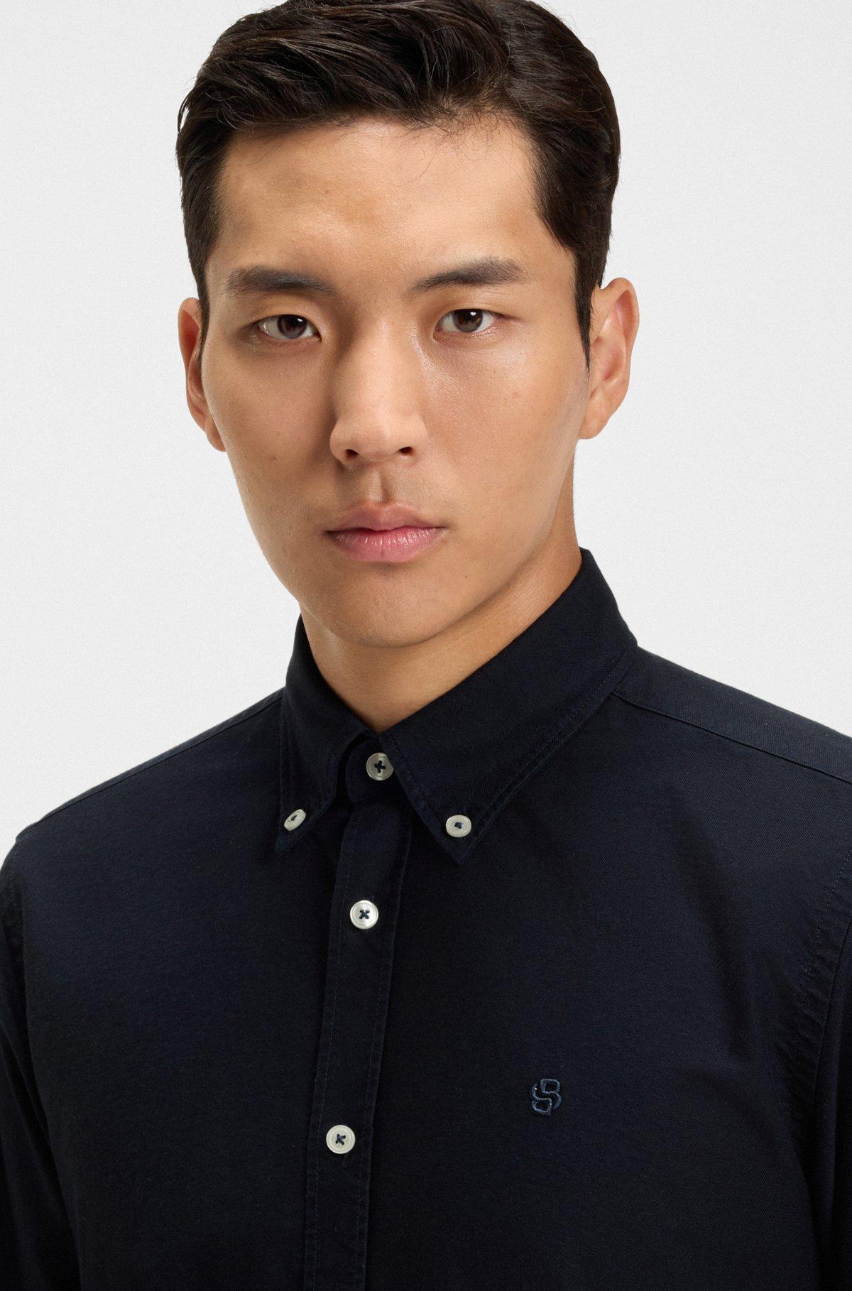 Slim-fit shirt in Italian cotton Product Image