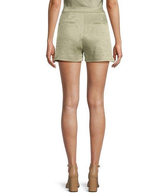 Guess Coordinating Camille Tailor Mid Rise Pleated Shorts Product Image